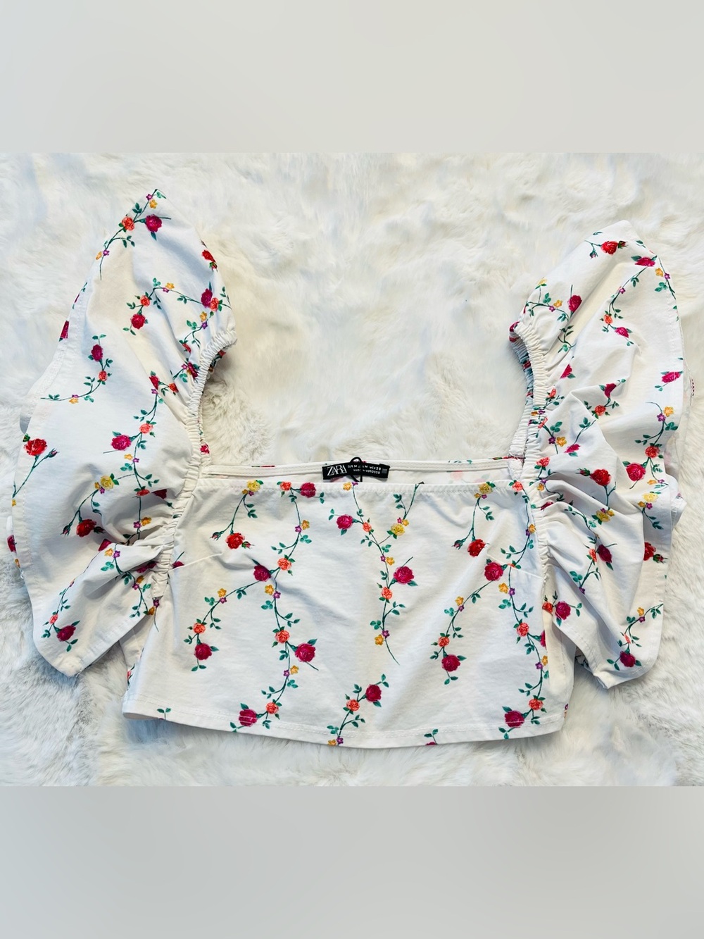 Zara Semi Cropped Top